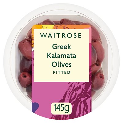 Waitrose Greek Kalamata olives 145g, imported from the UK