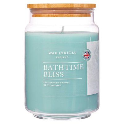 Wax Lyrical candle Bathtime Bliss 475g, imported from the UK