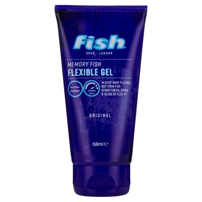Fish flexible gel 150ml hair styling product, imported from the UK