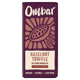 Ombar vegan chocolate bar hazelnut truffle 70g, UK version