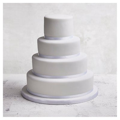 Waitrose 4-tier fruit golden chocolate sponge wedding cake, UK version