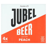 JUBEL peach lager 4x330ml, imported from the UK