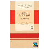 Waitrose chai tea bags 50s 125g, UK version