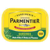 Parmentier sardines in oil with Herbs de Provence 135g - British product