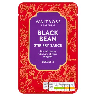 Waitrose black bean stir fry sauce 120g - British product