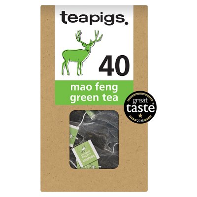 Teapigs Mao Feng Green Tea 40 Tea Temples 100g (British brand)