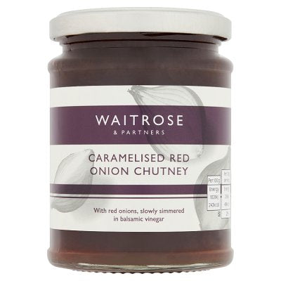 Waitrose caramelised red onion chutney 350g, UK version