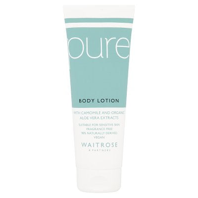Waitrose Pure body lotion 250ml tube (British brand)