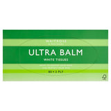 Waitrose ultra balm white tissues 80 sheets, imported from the UK