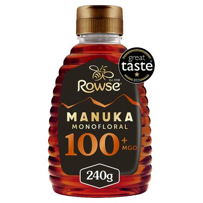 Rowse Manuka honey MGO 100+ 240g, imported from the UK