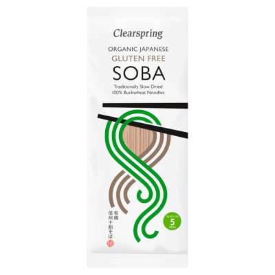 Clearspring organic buckwheat soba noodles 200g, UK version