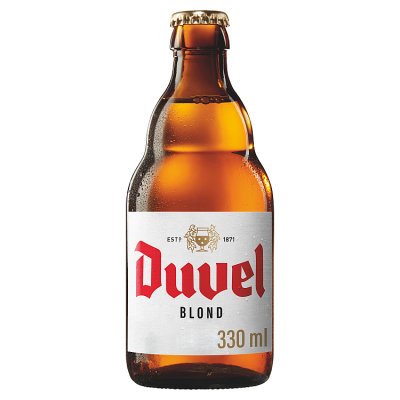 Duvel Belgian strong blond beer 330ml, imported from the UK