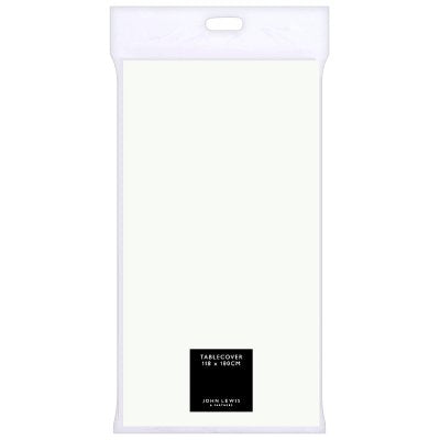 JL white table cover 118x180cm for events, UK version