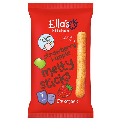 Ella's Kitchen strawberry and apple melty sticks 16g (British brand)