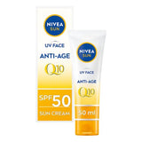 NIVEA sun face cream Q10 anti-pigment SPF50 50ml, imported from the UK