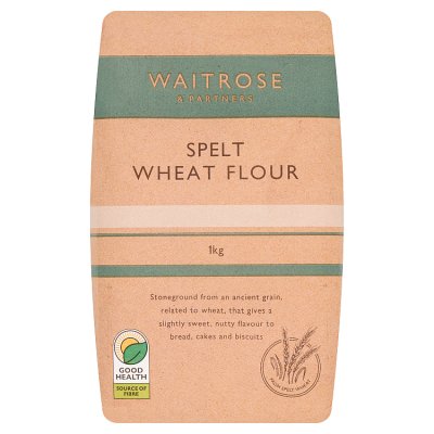 Waitrose spelt flour 1kg, imported from the UK