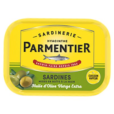 Parmentier sardines in extra virgin olive oil 135g - British product