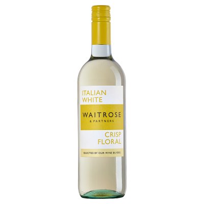 Waitrose Crisp and Floral Italian white wine 75cl - British product