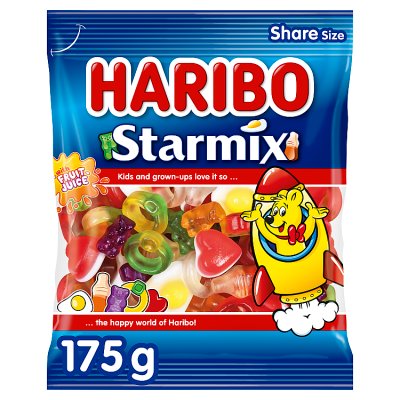 Haribo Starmix gummy sweets 175g, imported from the UK
