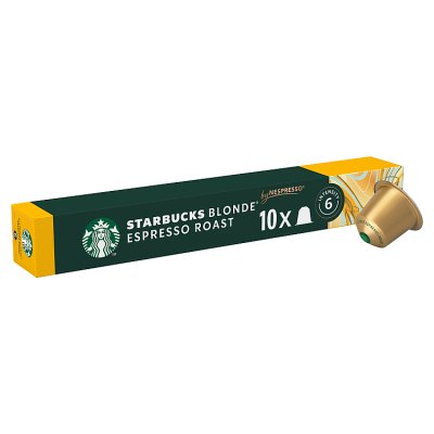 Starbucks Blonde Espresso coffee pods 10 capsules - British product