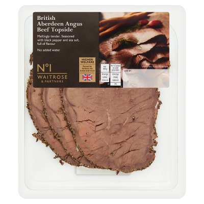 Waitrose No.1 Aberdeen Angus slow cooked beef topside 80g, UK version