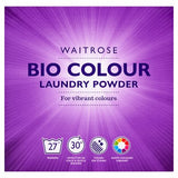 Waitrose Colour Bio laundry powder 1.35kg, imported from the UK