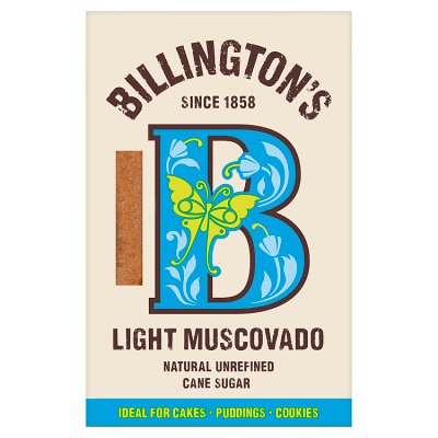 Billington's light muscovado sugar 500g (British brand)