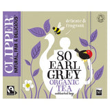 Clipper organic fairtrade Earl Grey tea bags 80s, imported from the UK