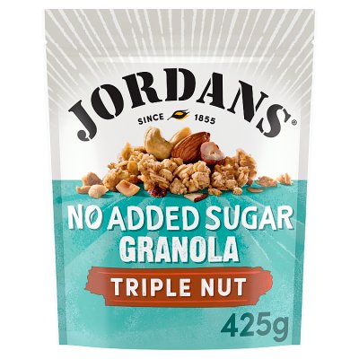 Jordans triple nut granola no added sugar 425g, imported from the UK