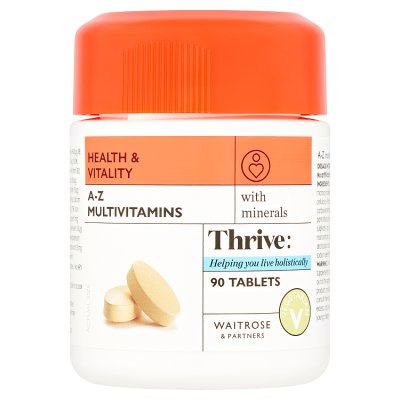 Waitrose A-Z multivitamins 90 tablets, imported from the UK