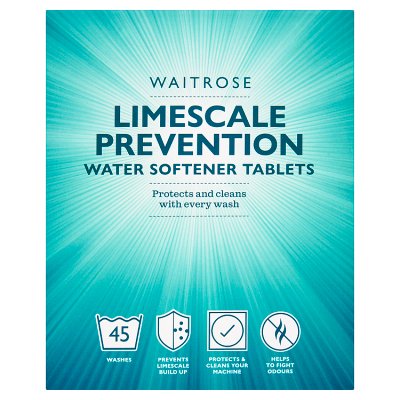 Waitrose laundry water softener tablets 45s, UK version