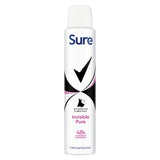 Sure deodorant spray Invisible Pure 200ml - British product