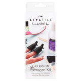 Stylfile gel nail polish remover kit with cuticle oil, UK version