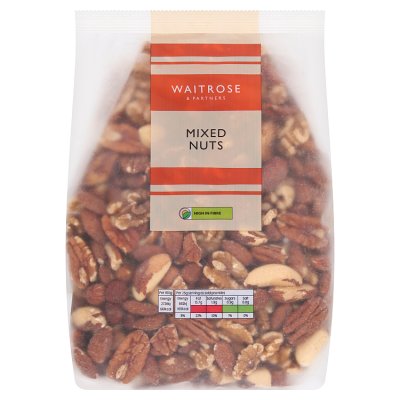 Waitrose mixed nuts 750g selection (British brand)