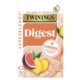 Twinings Superblends ginger and turmeric herbal tea 20 tea bags (British brand)