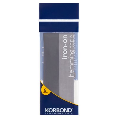 Korbond grey hemming web 6m iron-on tape, UK version