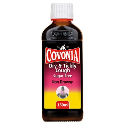 Covonia sugar free cough oral solution 150ml, imported from the UK