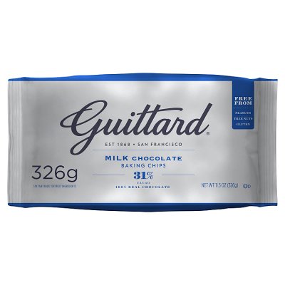 Guittard milk chocolate baking chips 326g - British product