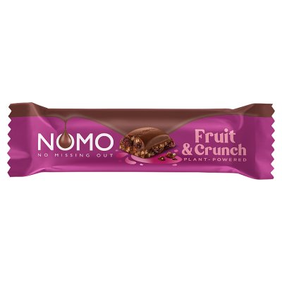 NOMO chocolate bar Fruit & Crunch 32g (British brand)