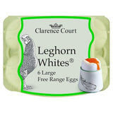 Clarence Court Leghorn white eggs pack of 6 (British brand)