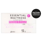 Waitrose Essentials mega roll toilet tissue 12 pack, UK version
