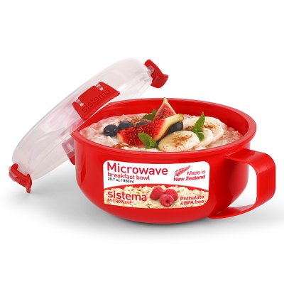 Sistema Microwave Breakfast Bowl 850ml BPA-free, imported from the UK