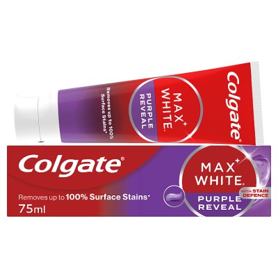 Colgate Purple Reveal whitening toothpaste 75ml, imported from the UK