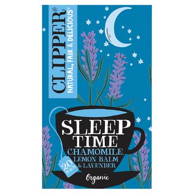 Clipper herbal tea Sleep Time chamomile lavender 20 tea bags, UK version