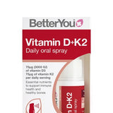 BetterYou vitamin D+K2 oral spray 3000 IU 12ml - British product