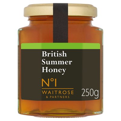 Waitrose British Summer Honey 250g jar, UK version