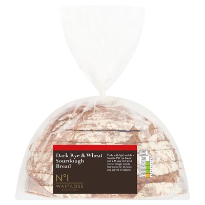 No.1 dark rye and wheat sourdough bread 500g (British brand)