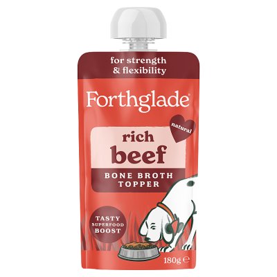 Forthglade beef bone broth topper 180g (British brand)