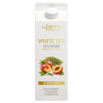 The Berry Company white tea peach juice blend 1 litre (British brand)