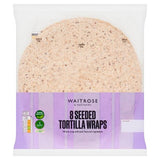 Waitrose seeded tortilla wraps 8 pack, imported from the UK